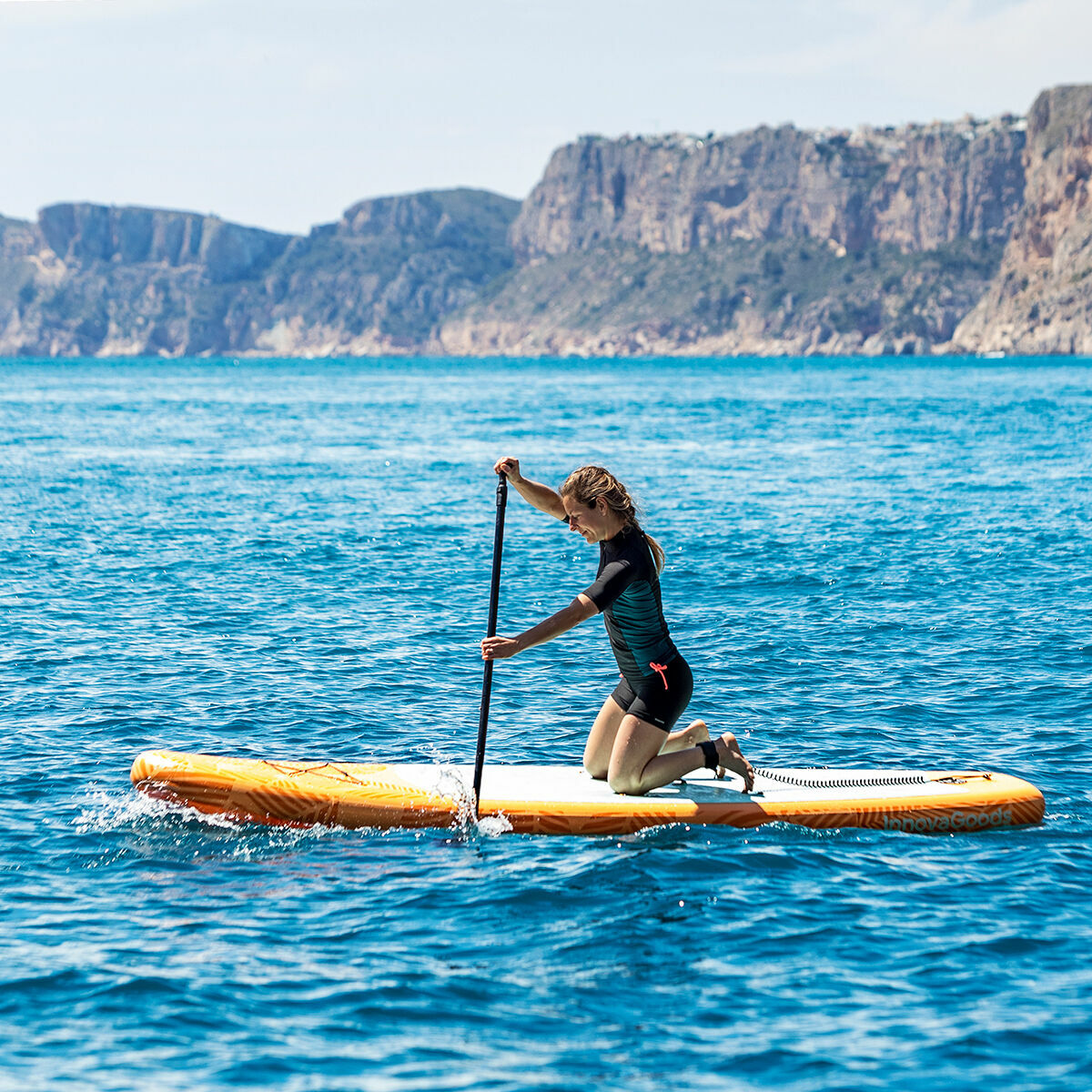 Siros InnovaGoods inflatable 2‑in‑1 SUP board full set