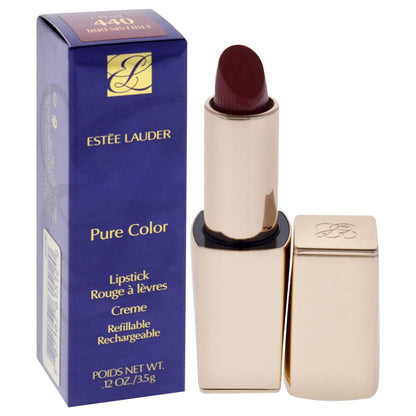 Estée Lauder Pure Color lipstick with packaging on a white background