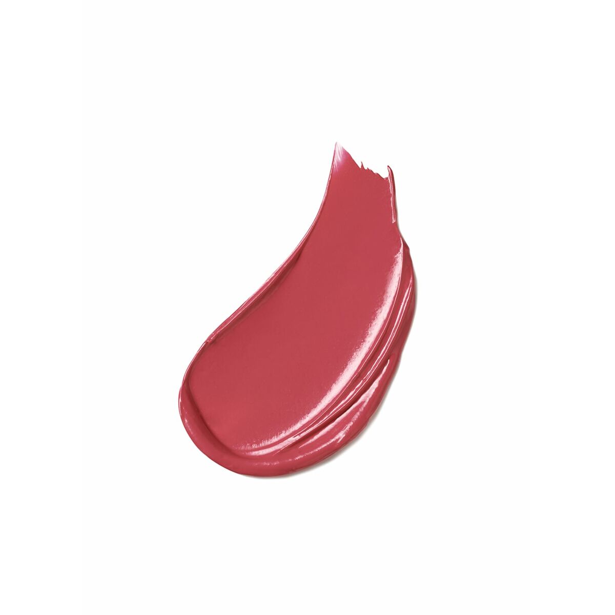 Red lipstick swatch on a white background