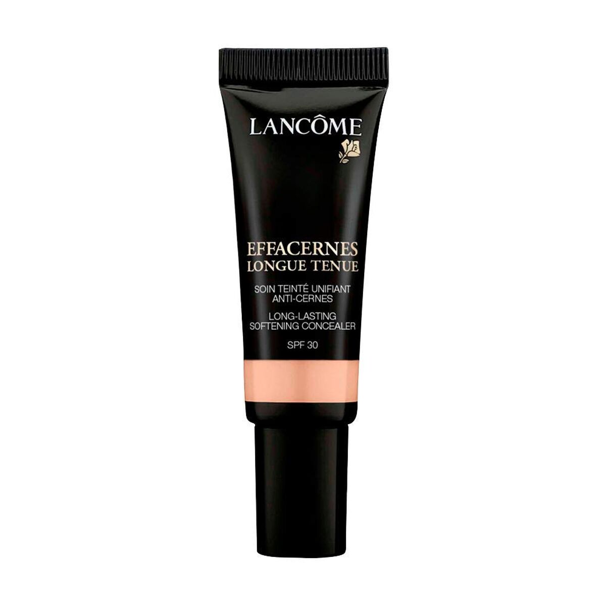 Lancome makeup concealer tube on a white background