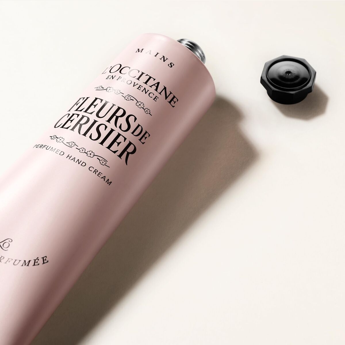 L’Occitane Fleurs de Cerisier hand cream tube Cherry Blossom moisturizer