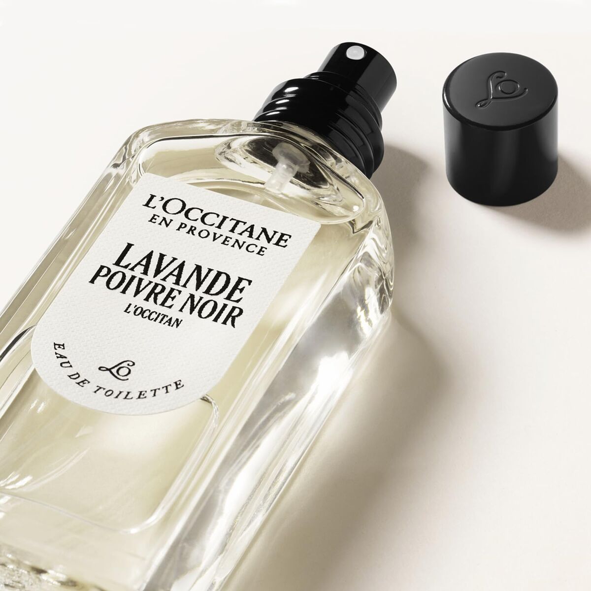 L'OCCITANE Lavande Poivre Noir perfume bottle on a white background