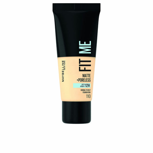 Maybelline Fit Me Poreless 110 – Matte Liquid Foundation for Shine Control