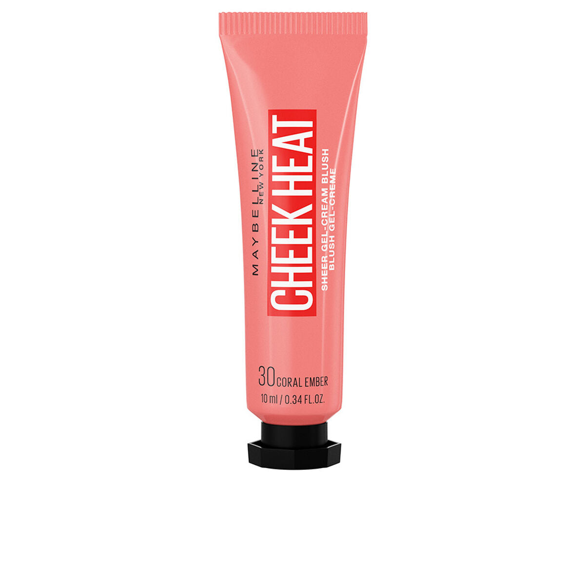 Maybelline Cheek Heat blush tube on a white background