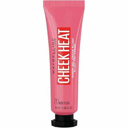 Maybelline Cheek Heat blush tube in Rose Flush on a white background