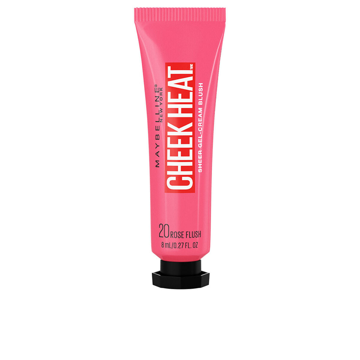 Maybelline Cheek Heat blush tube on a white background