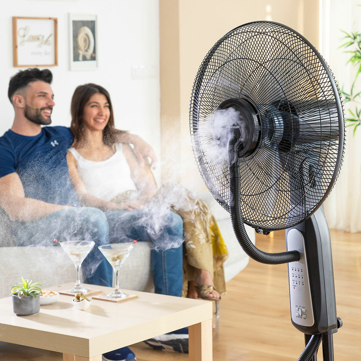 oscillating floor fan with timer
