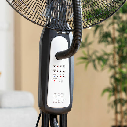Nebuliser Pedestal Fan 90 W – Remote Control Cooling & Humidifier