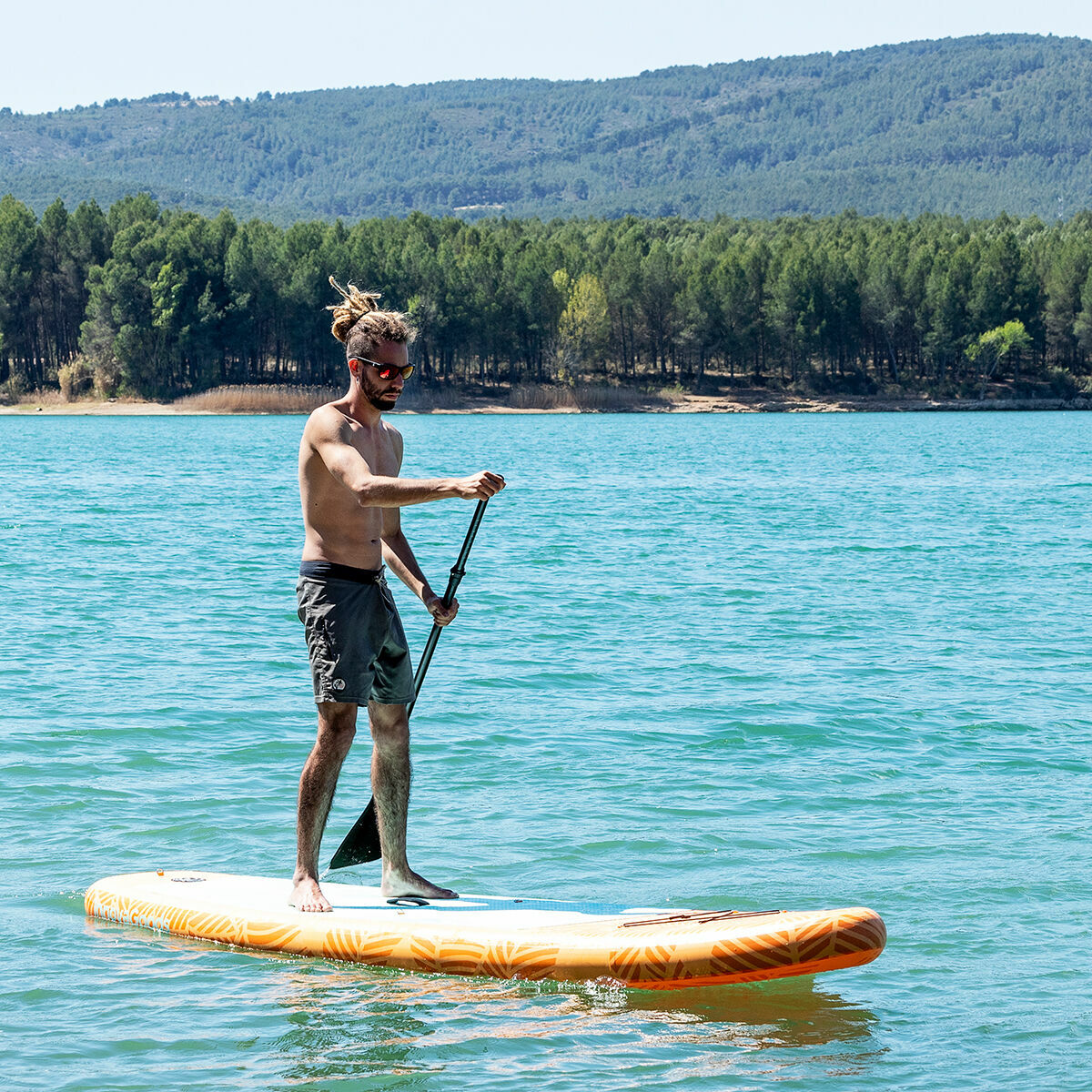 inflatable paddle board for beach and river adventures