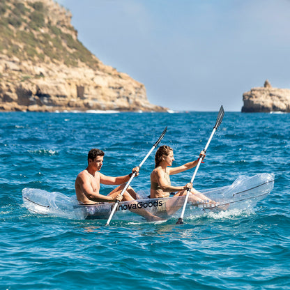 2‑person clear kayak boat for lakes and sea