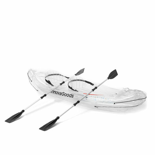 Inflatable transparent kayak with accessories 312 cm