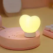 Luz nocturna LED USB en forma de corazón para leer y para la noche