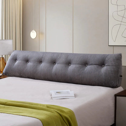 Almohada de cuña para cabecera tamaño king: soporte completo para la espalda para sentarse, leer y relajarse en la cama