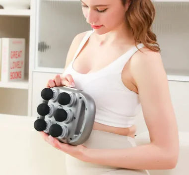 Pistola de masaje de 6 cabezales para cuerpo completo y profundo