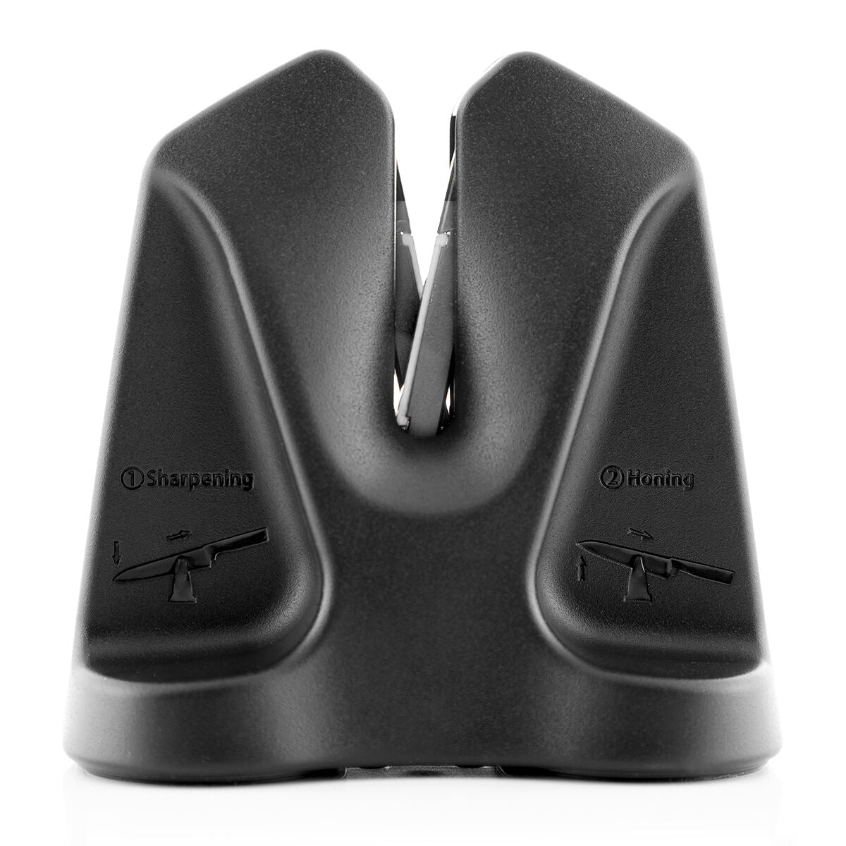 manual knife sharpening tool with non‑slip base