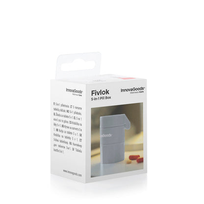 InnovaGoods Fivlok pill box packaging on a white background