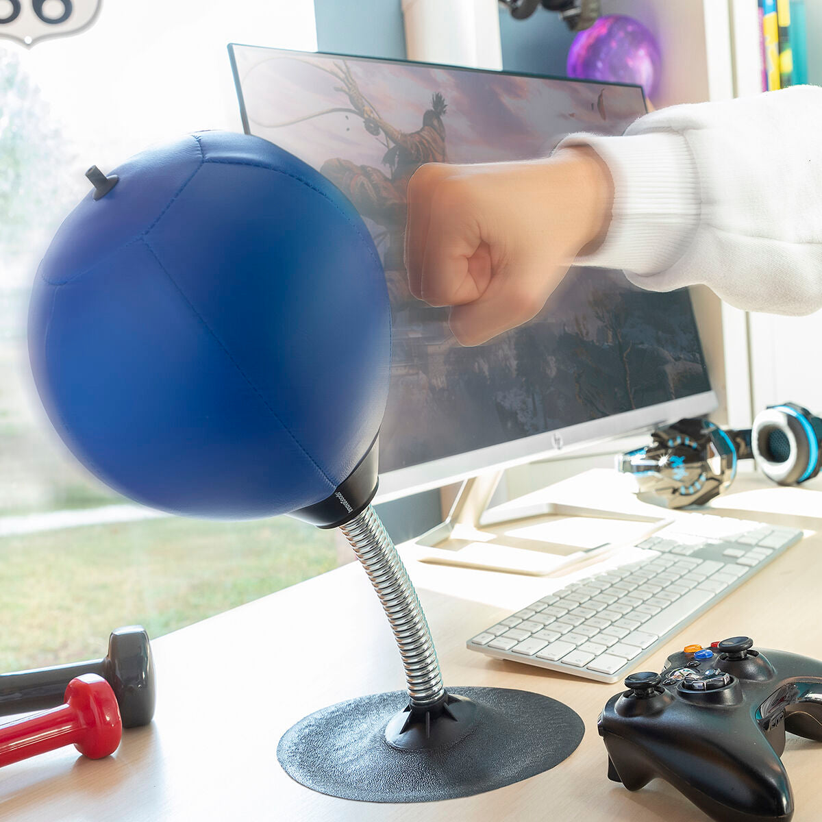 desktop punching bag stress relief