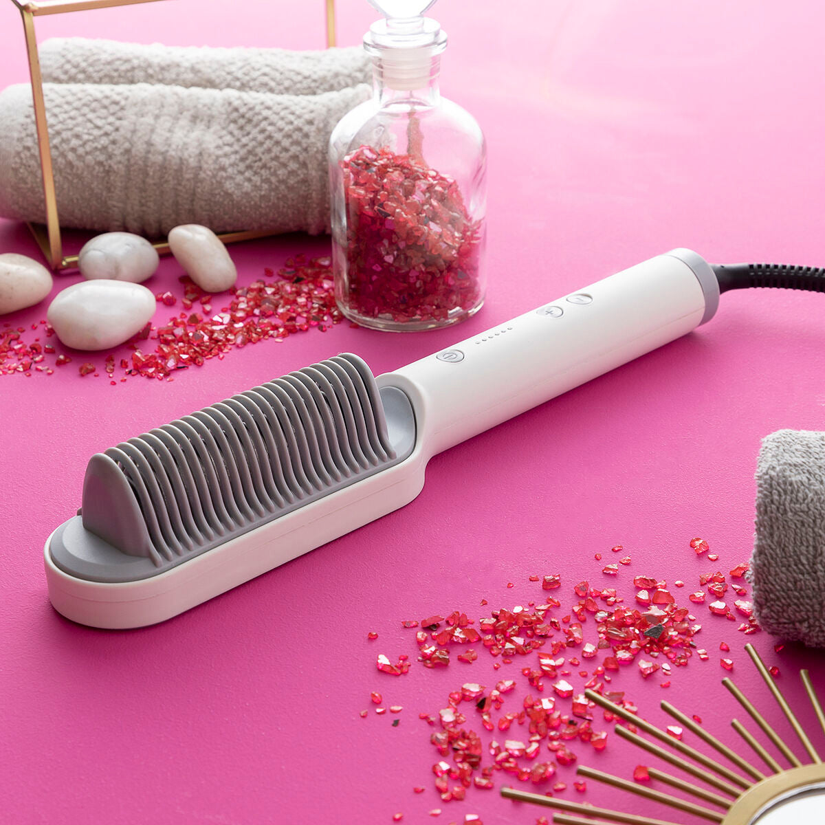 hair straightening brush for all hair types