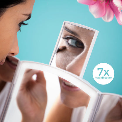 Panomir LED mirror with ×7 magnification sliding mirror