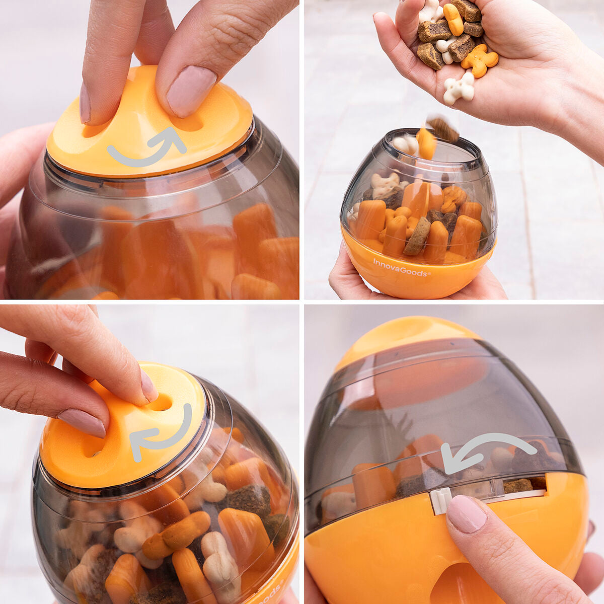 interactive pet treat dispenser