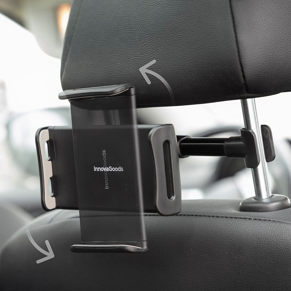Adjustable car tablet holder 360 degree rotating tablet bracket