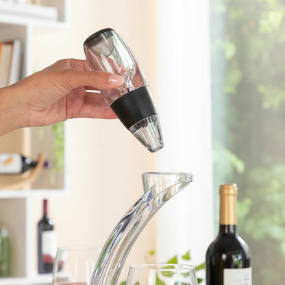 Wine aerator with filter and carry bag
