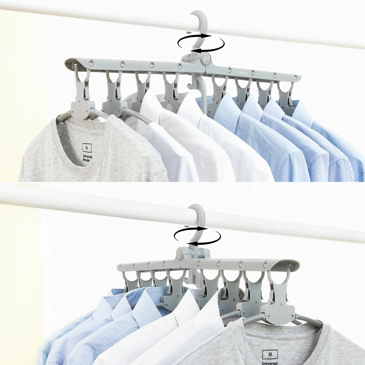 Space Saving Clothes Hanger – 8‑in‑1 Multi Hanger Closet Organizer