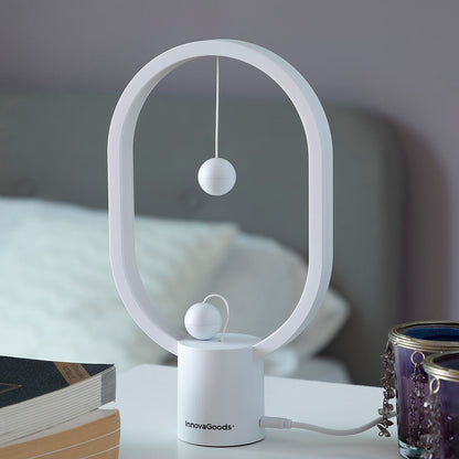 Stylish magnetic balance lamp modern LED desk lamp white