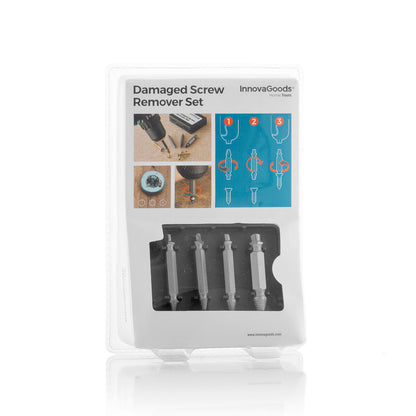 Damaged Screw Remover Set – Screw Extractor Drill Bits & Stripped Screw Removal Tools