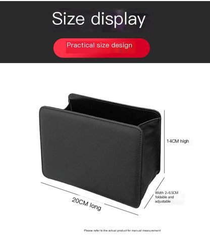 Caja de basura y almacenamiento plegable para automóvil