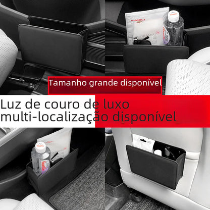 Caja de basura y almacenamiento plegable para automóvil