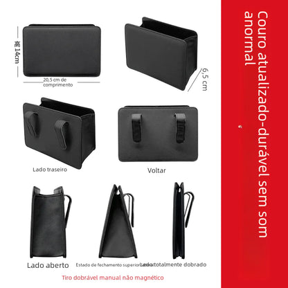Caja de basura y almacenamiento plegable para automóvil